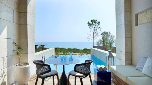 A view of the infinity pool in one of Marriott's Luxury line of hotels.